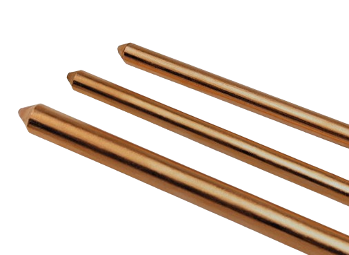 Nova linha de hastes de aterramento cobreadas