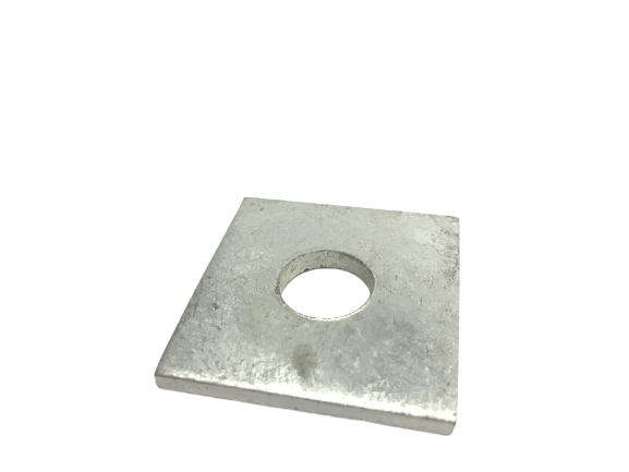 Arruela Quadrada 50x50x3mm Furo 18mm